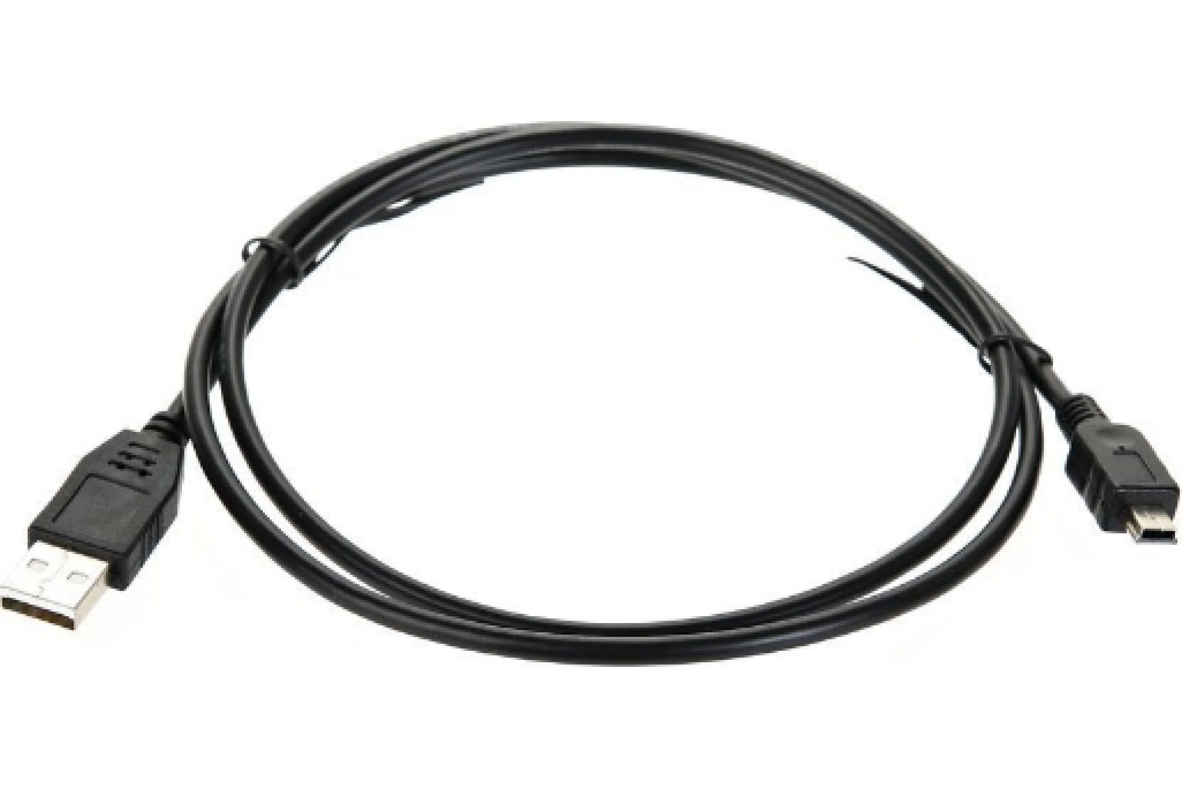 Кабель USB 2.0 A-->mini-B 5P (1м) черный TELECOM <TC6911BK-1.0M>