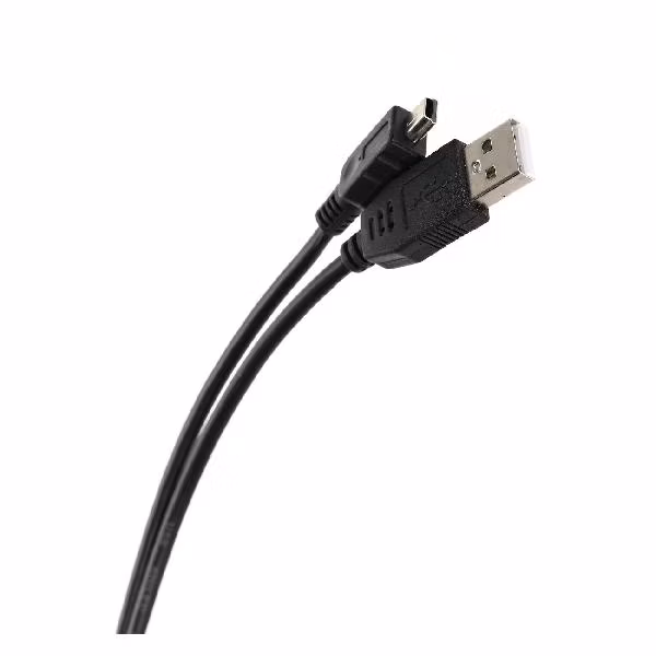 Кабель USB 2.0 A-->mini-B 5P (1м) черный TELECOM <TC6911BK-1.0M>