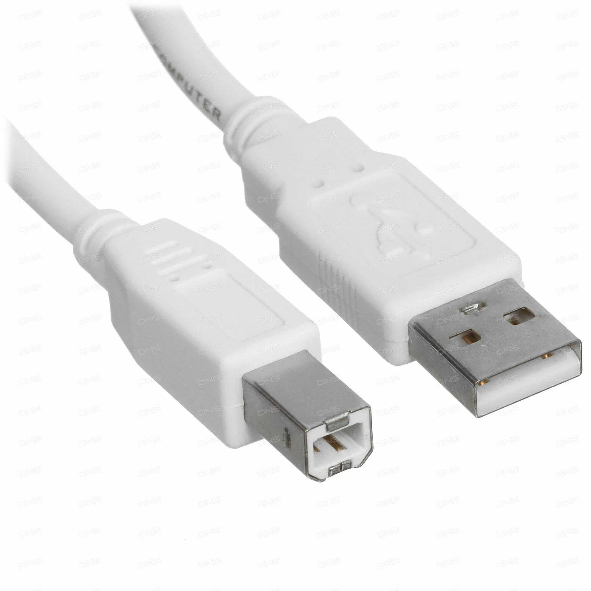 Кабель USB2.0  A-->B (1.8м) белый, Telecom.