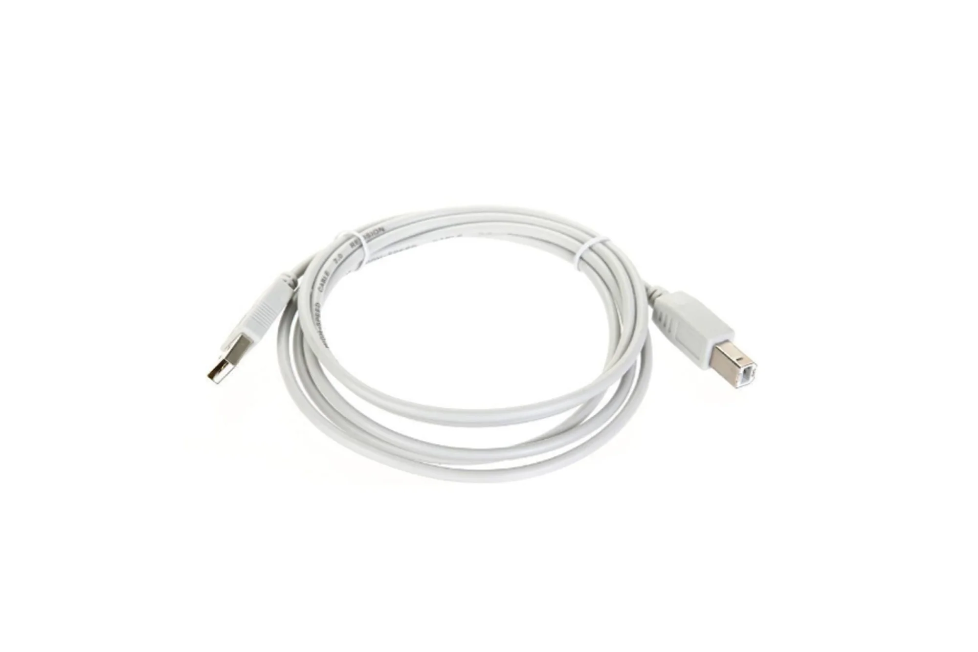 Кабель USB2.0  A-->B (1.8м) белый, Telecom.