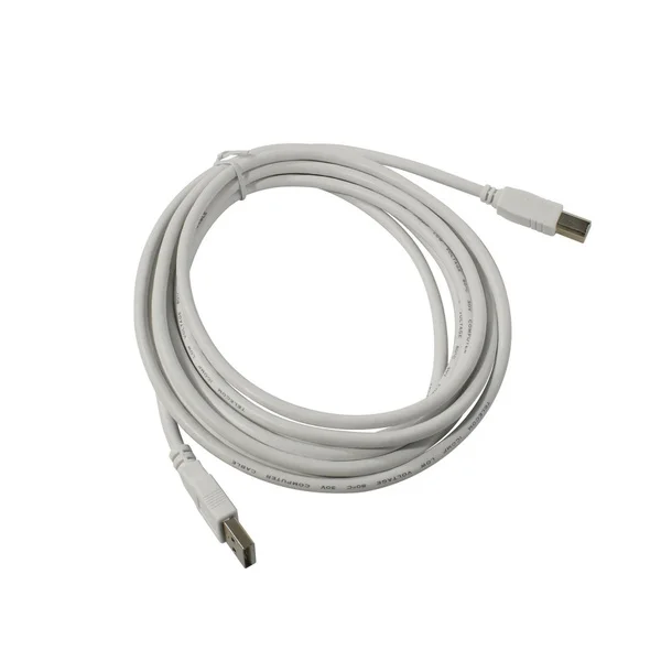Кабель USB2.0  A-->B (3.0м) белый, Telecom.
