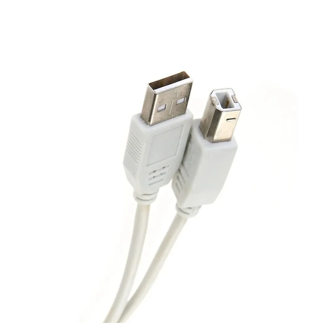 Кабель USB2.0  A-->B (3.0м) белый, Telecom.