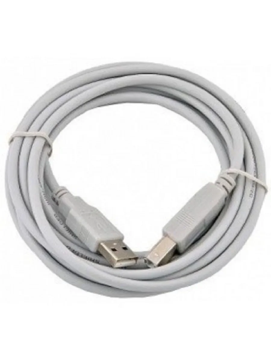 Кабель USB2.0  A-->B (5.0м) белый, Telecom.