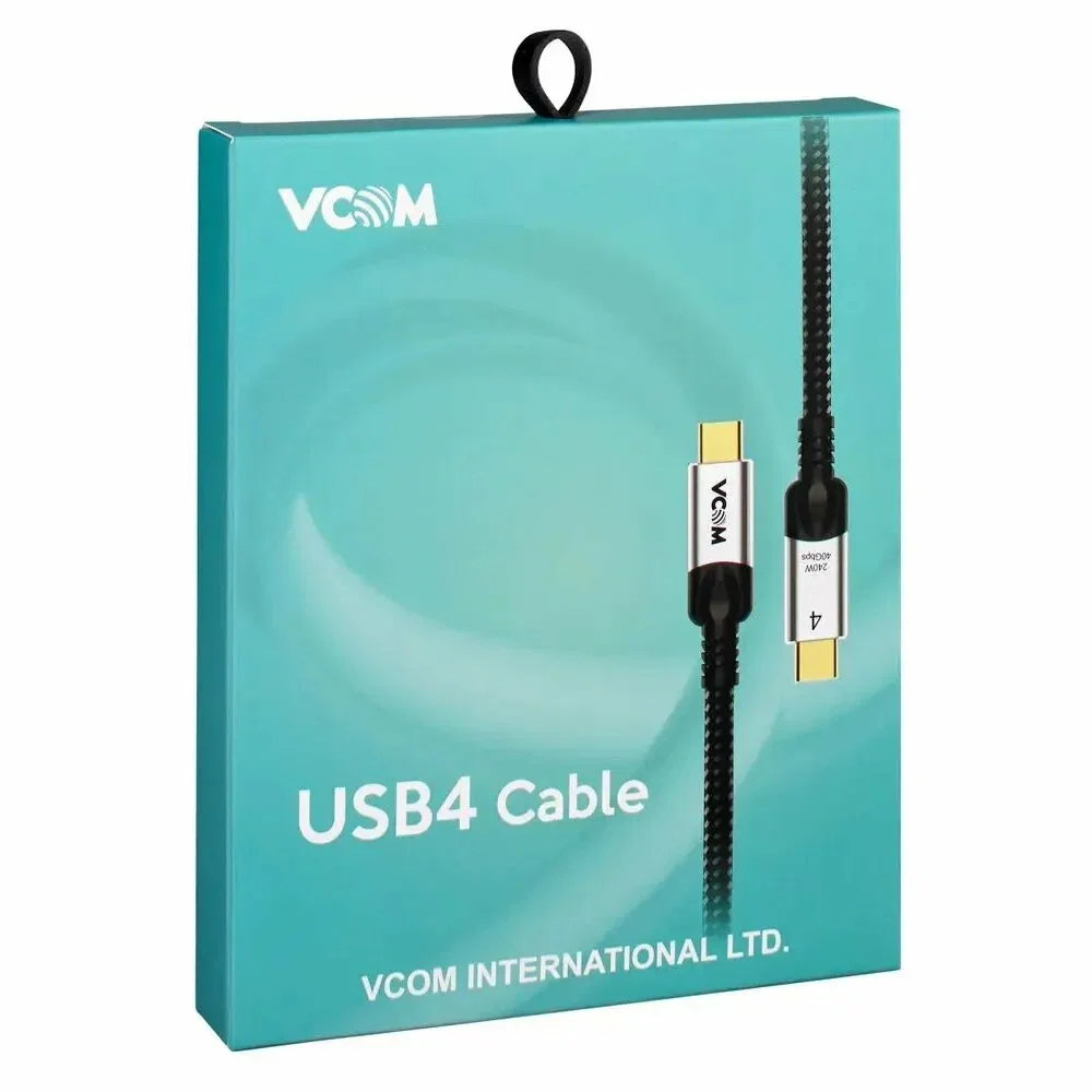 Кабель USB4 TypeC(M)--TypeC(M), 5K@60Hz, 8K@30Hz 40GBps, PD 240W, VCOM, 1.5м <CU560-1.5M>