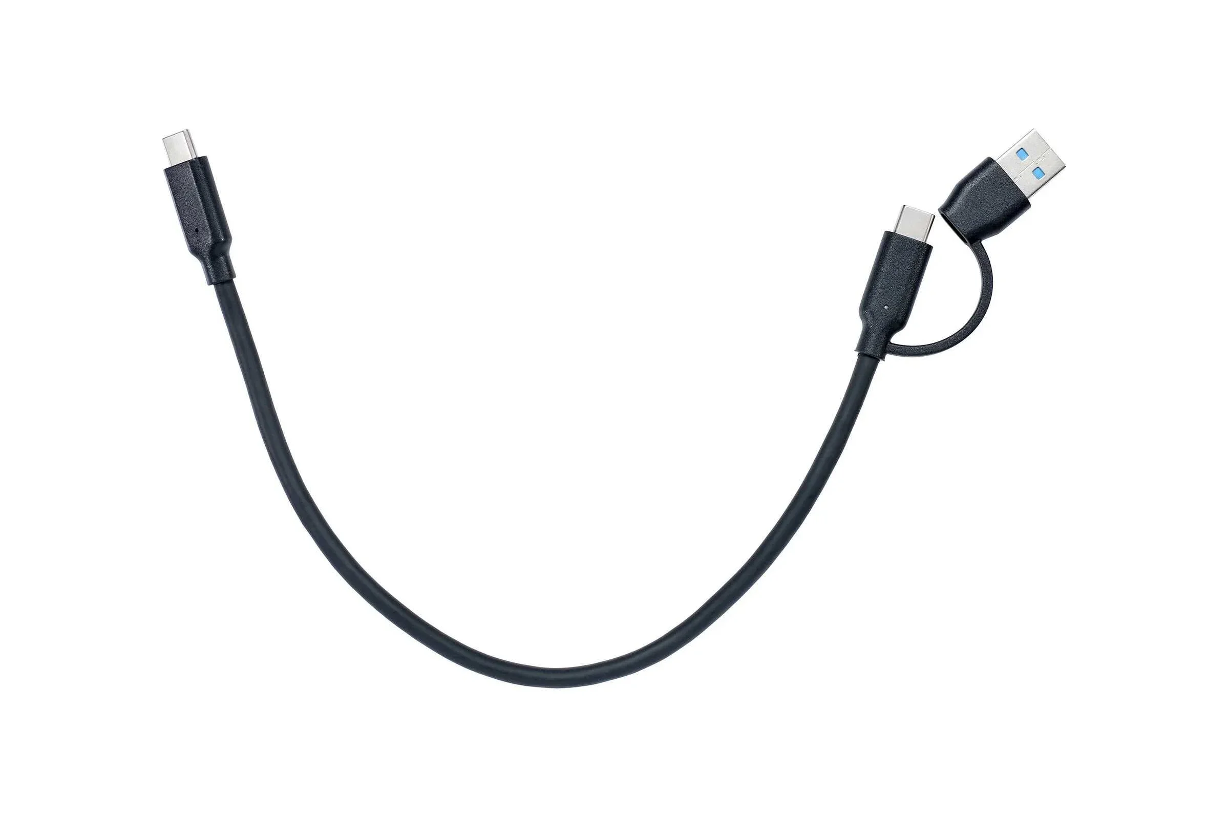 Кабель соединительный 2-in-1 USB-A/C to Type C,10Gbps, 0.3m медь Telecom <TUS716-0.3m>