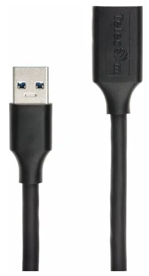 Кабель удлинительный USB3.0 Am-Af 3m Telecom черный