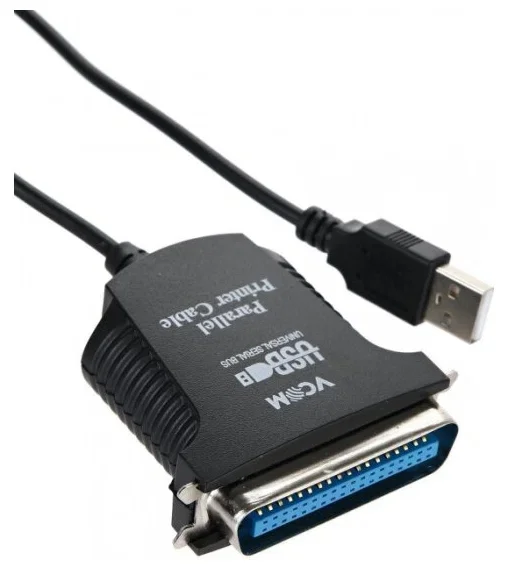 Кабель-адаптер USB A (вилка) -> LPT (прямое подключение к LPT порту принтера) VCOM <VUS7052>1.8м