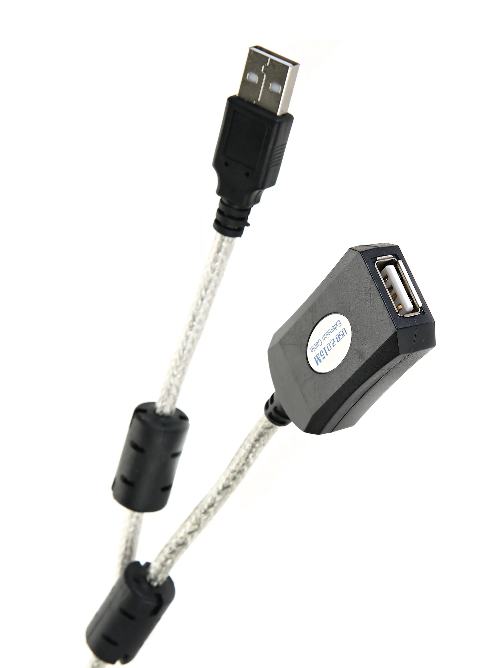 Кабель-адаптер USB2.0-repeater, удлинительный активный <Am-->Af> 15м Aopen/Qust <ACU823-15M>