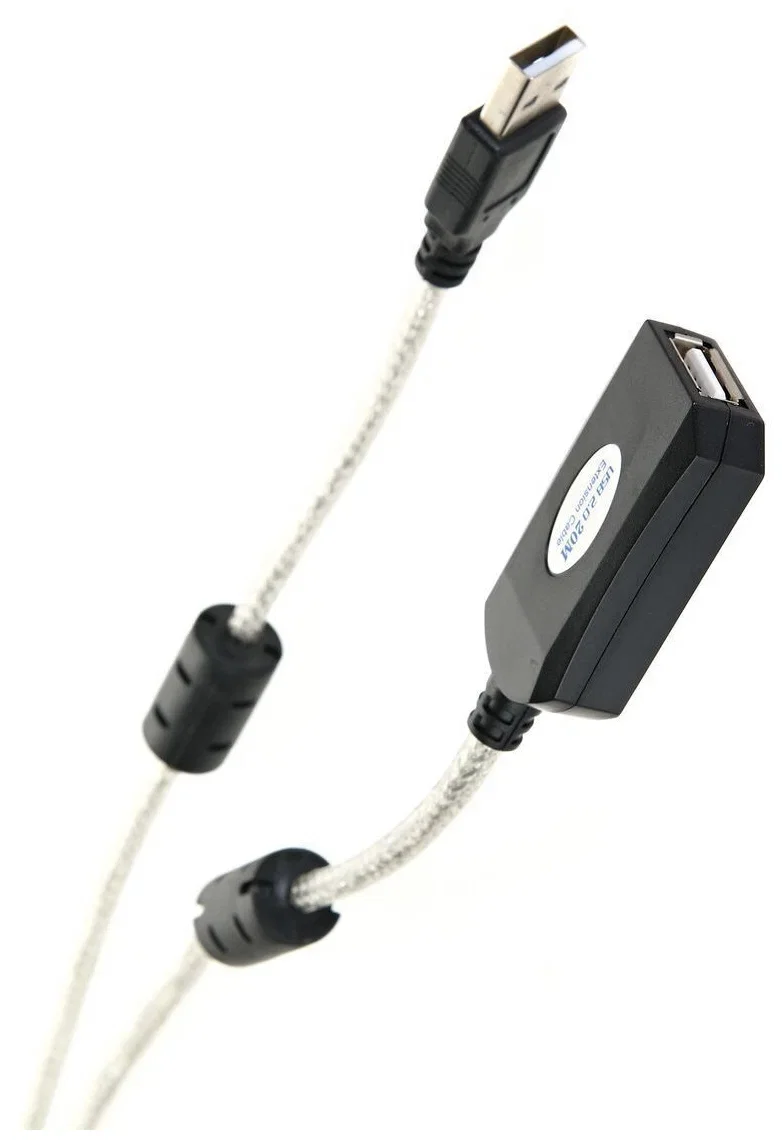 Кабель-адаптер USB2.0-repeater, удлинительный активный <Am-->Af> 20м Aopen