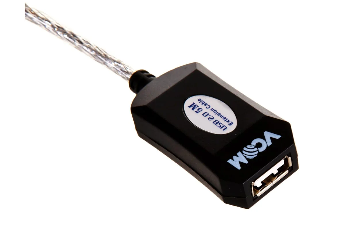 Кабель-адаптер USB2.0-repeater, удлинительный активный <Am-->Af> 5м VCOM <VUS7049>
