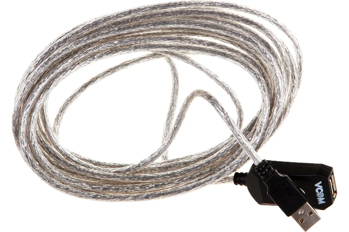 Кабель-адаптер USB2.0-repeater, удлинительный активный <Am-->Af> 5м VCOM <VUS7049>