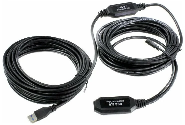 Кабель-адаптер USB3.0-repeater, удлинительный активный <Am-->Af> 10м медь VCOM <CU827-10M>