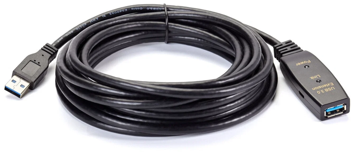 Кабель-адаптер USB3.0-repeater, удлинительный активный <Am-->Af> 5м iOpen (Aopen/Qust)<ACU827A-5M>