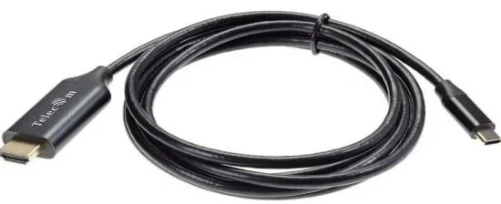 Кабель-адаптер USB3.1 Type-Cm --> HDMI A(f) 8K@60Hz, 0.2m, медь,Telecom <TCC022>