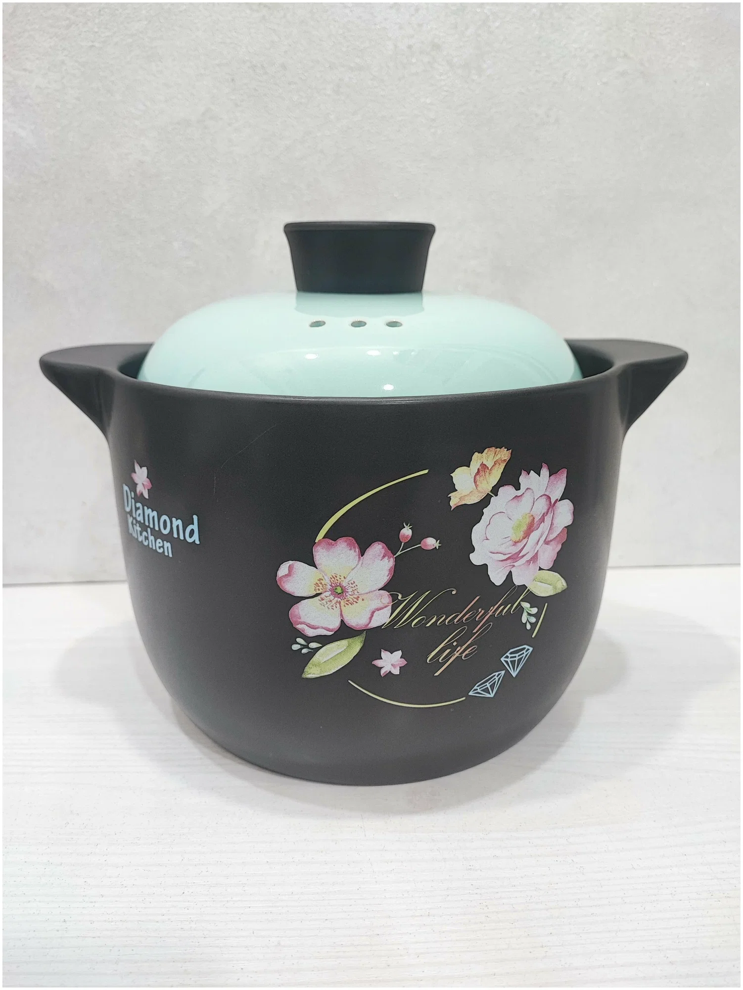 225-036 Кастрюля 6л. DIAMOND KITCHEN в под.уп.(х4)Керамика
