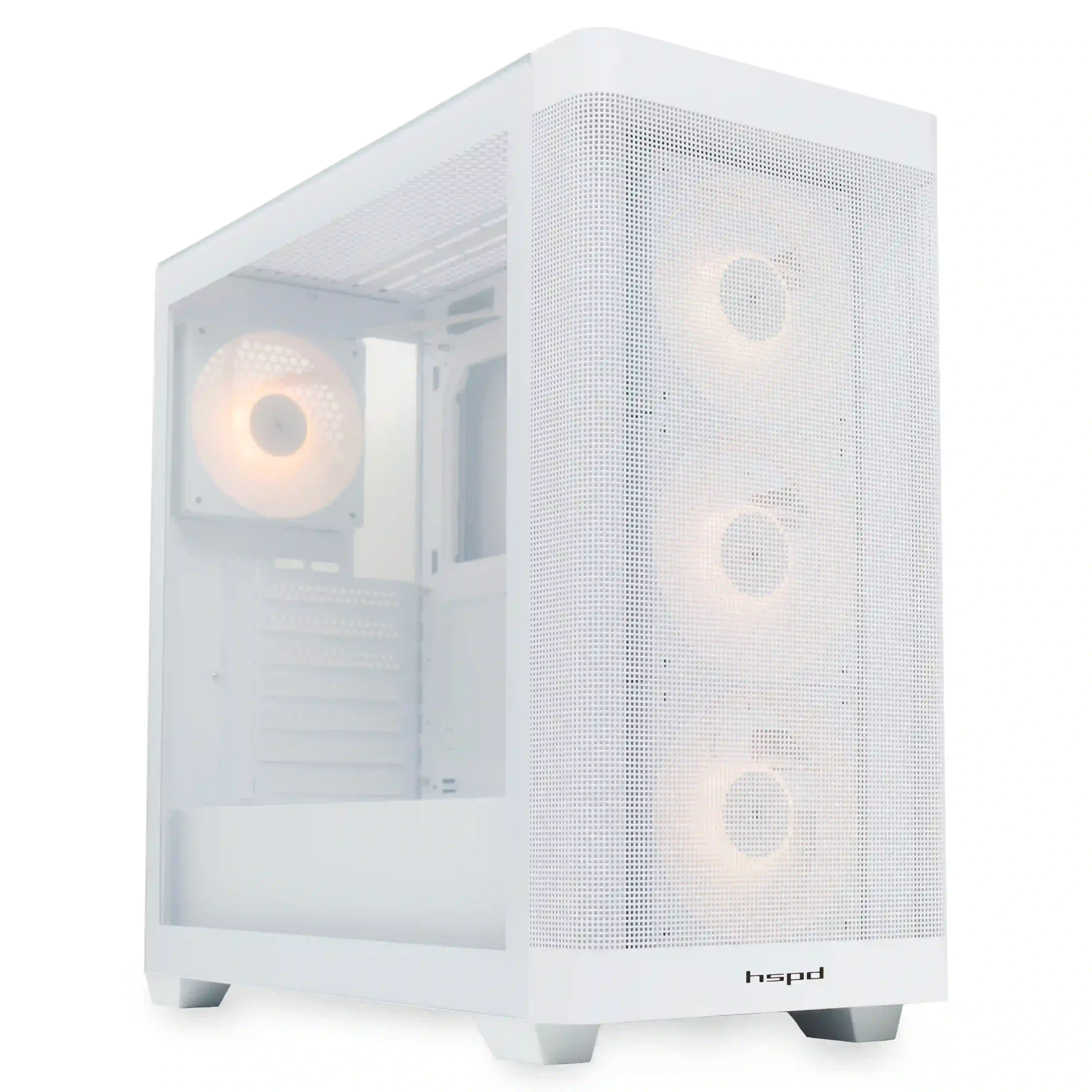 Компьютерный корпус HSPD M740 White (M740-TGWH)