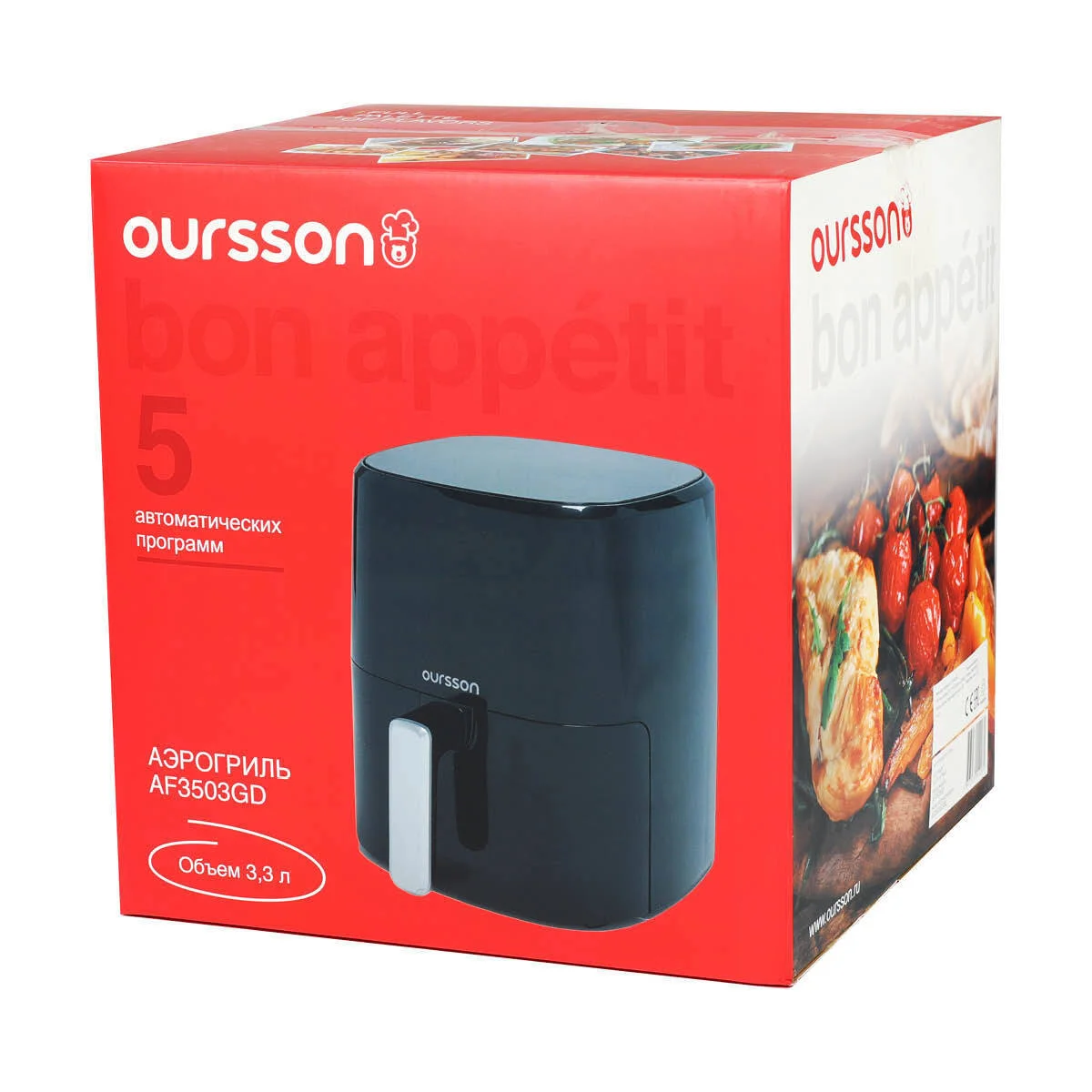 Аэрогриль Oursson AF3503GD/BL (Черный)