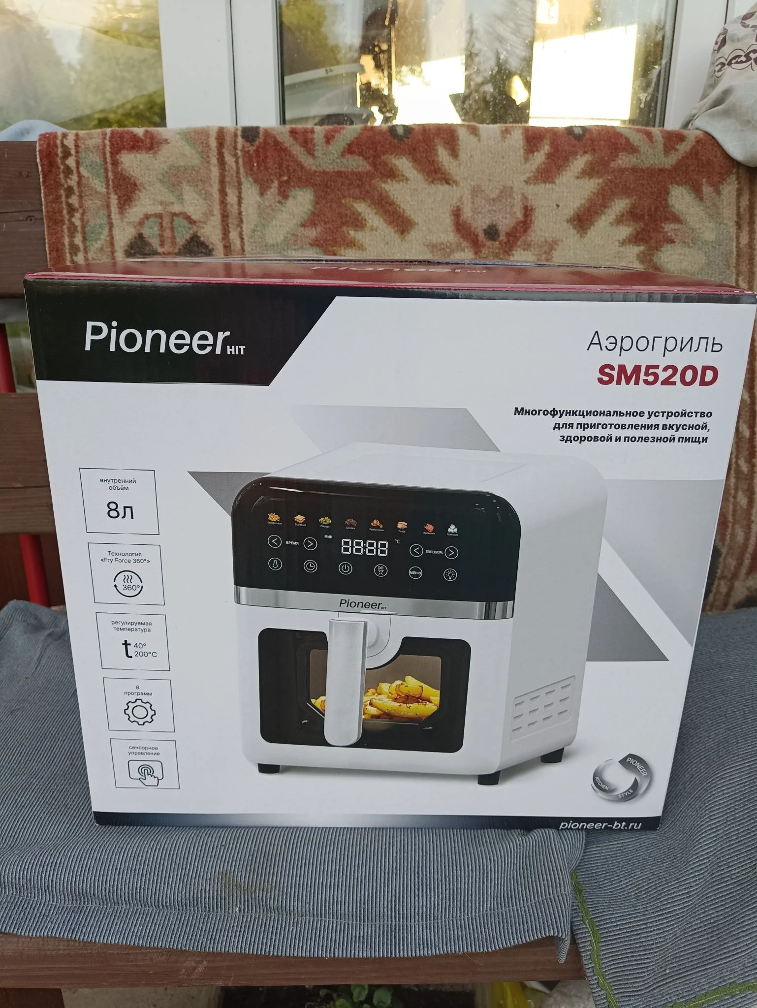 Аэрогриль Pioneer SM520D, черный