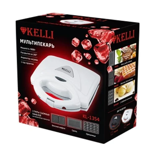 Бутербродница и вафельница Kelli KL-1354
