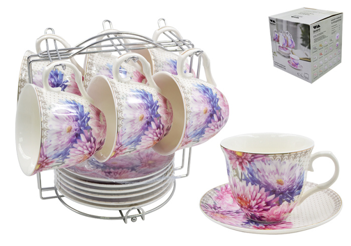 Lavenir Сервиз на м/подст. (12 пр.) 220 мл, 14 см, C03-443 12M фарфор