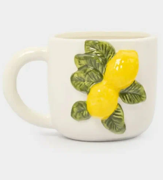 Кружка, 450 мл, фарфор P, молочная, Лимоны, Limoncello