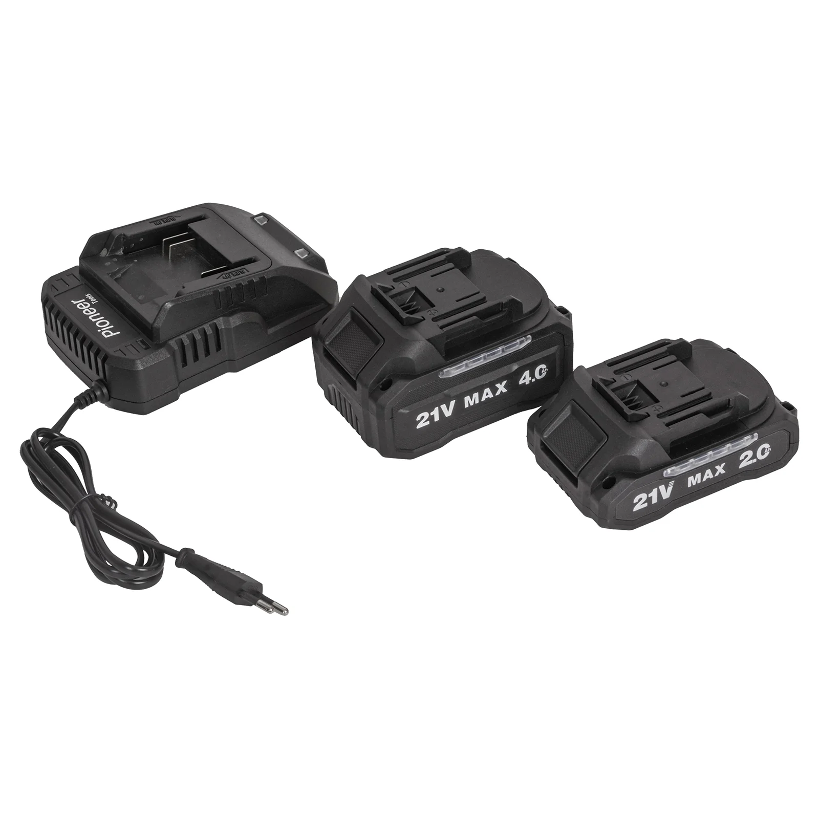 Шуруповёрт аккум. Pioneer CID-E2002BL-01 (Дрель 21В 2000+4000мАч.2АКБ 120Нм.0-450/0-1800об./мин.)
