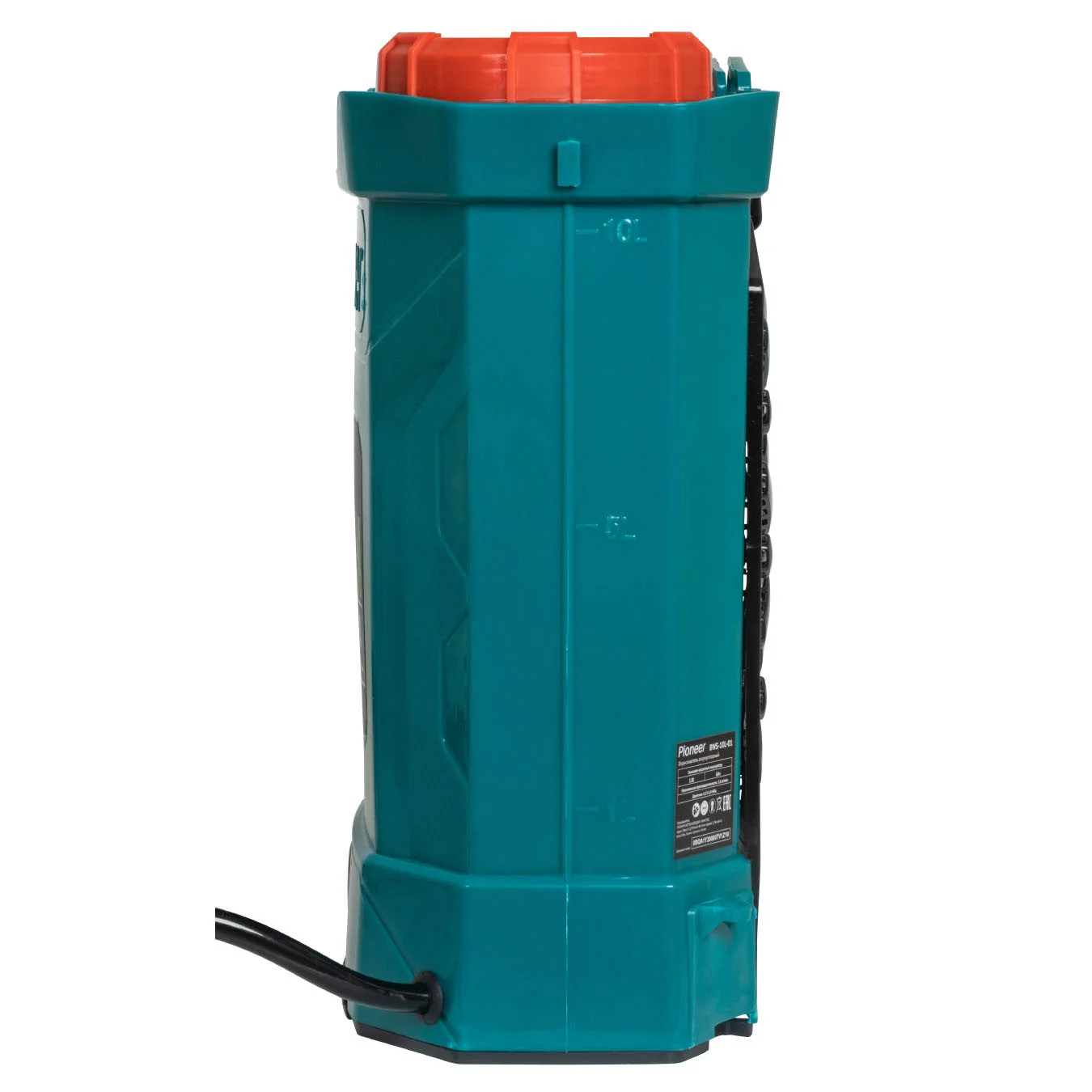 Опрыскиватель аккумуляторный Pioneer BWS-10L-01, 10л, 8000 мАч, давлен.0,15-0,4 Мпа. работа 4ч