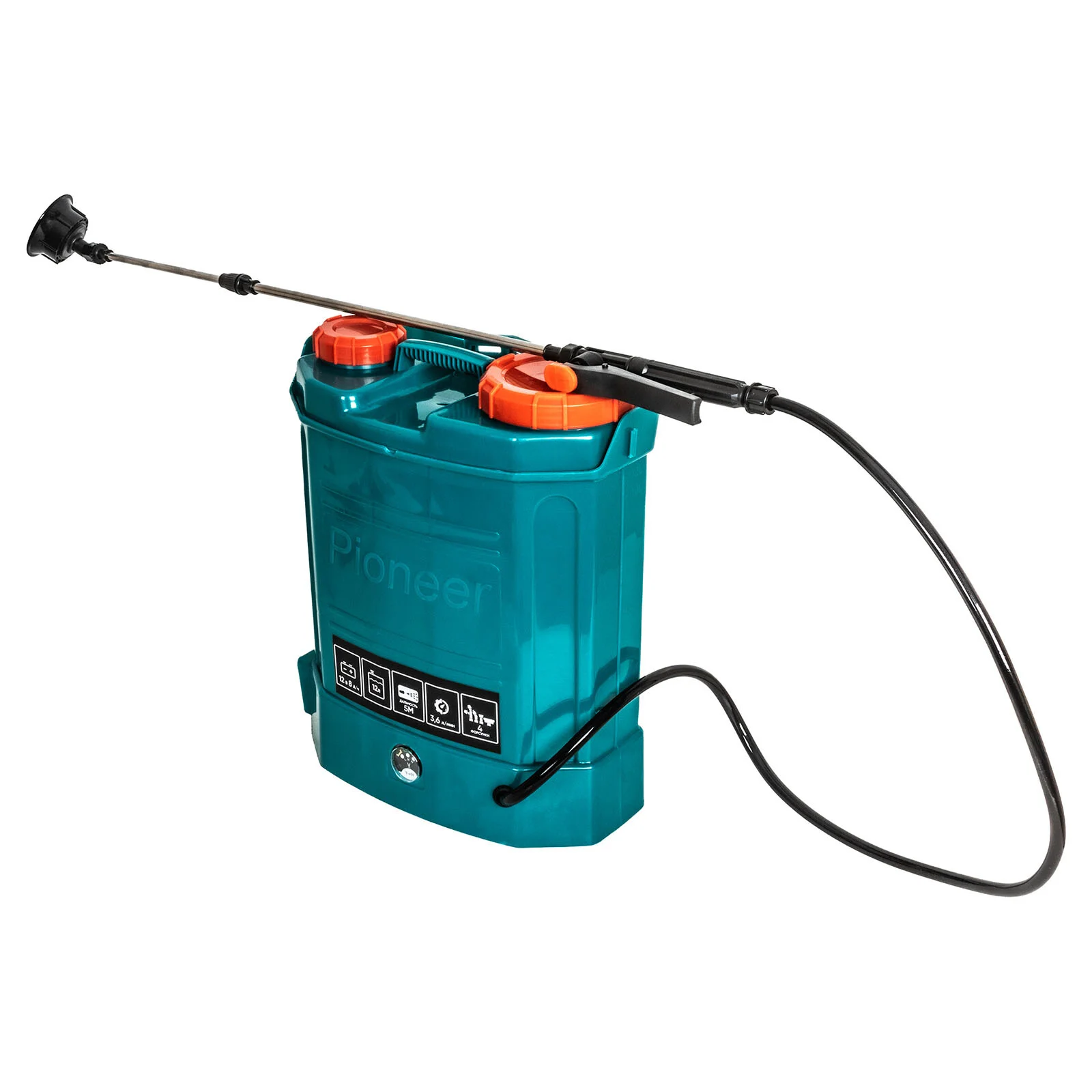 Опрыскиватель аккумуляторный Pioneer BWS-12L-01, 12л, 8000мАч., давлен.0,15-0,4, работа 4ч
