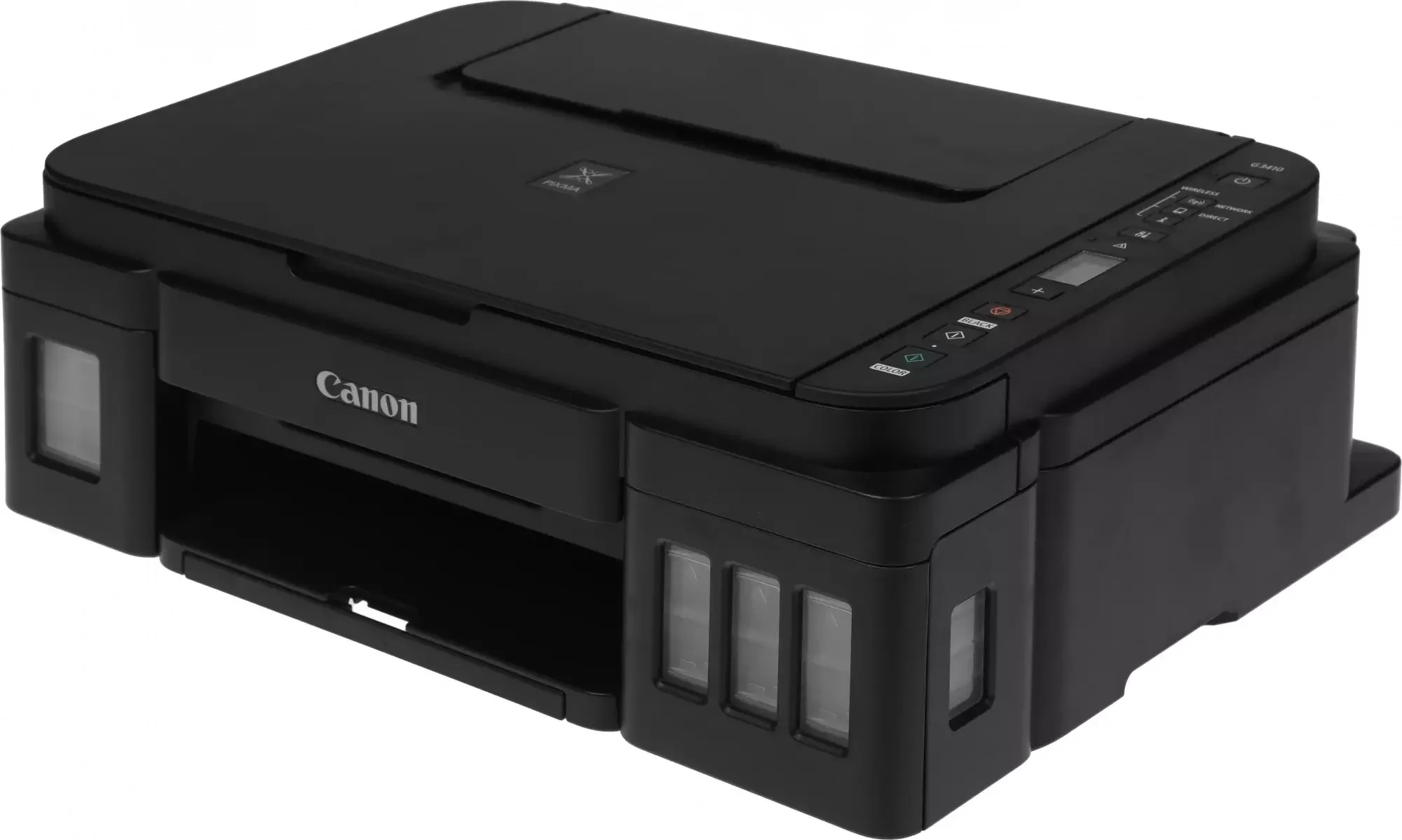 МФУ струйное Canon PIXMA G3410 (2315C009), A4, цветное, печ. 8.8 стр/мин (ч/б) 5 стр/мин (цвет), скан. до 19 стр/мин., 4800x1200 dpi (принтер) 1200х60