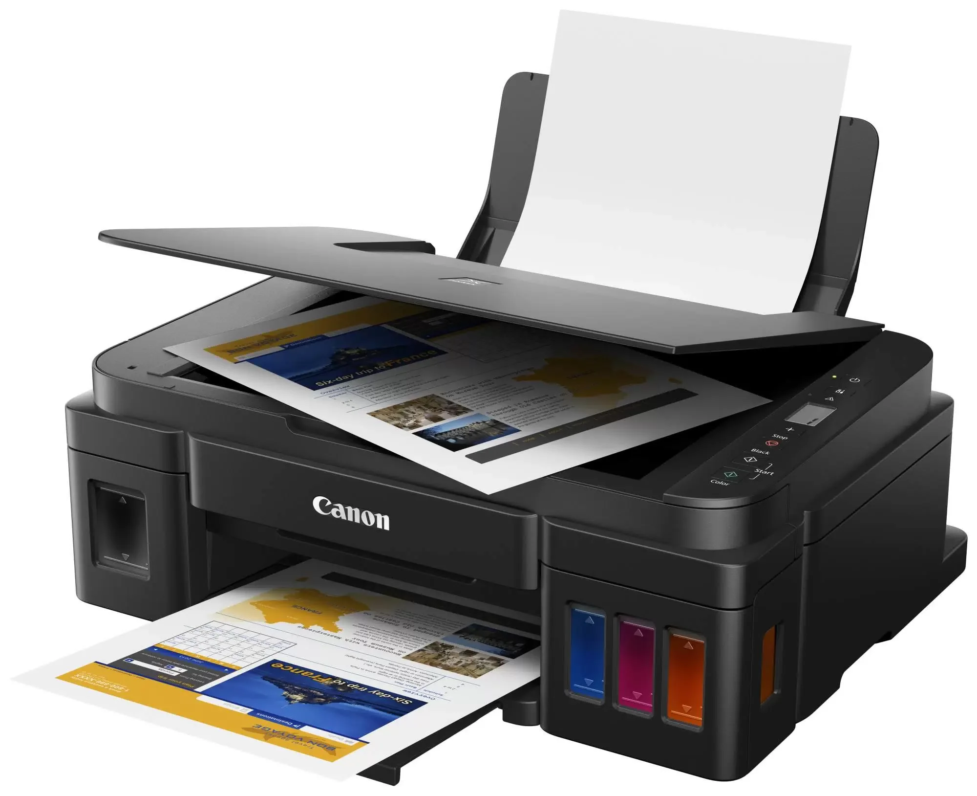 МФУ струйное Canon PIXMA G3410 (2315C009), A4, цветное, печ. 8.8 стр/мин (ч/б) 5 стр/мин (цвет), скан. до 19 стр/мин., 4800x1200 dpi (принтер) 1200х60