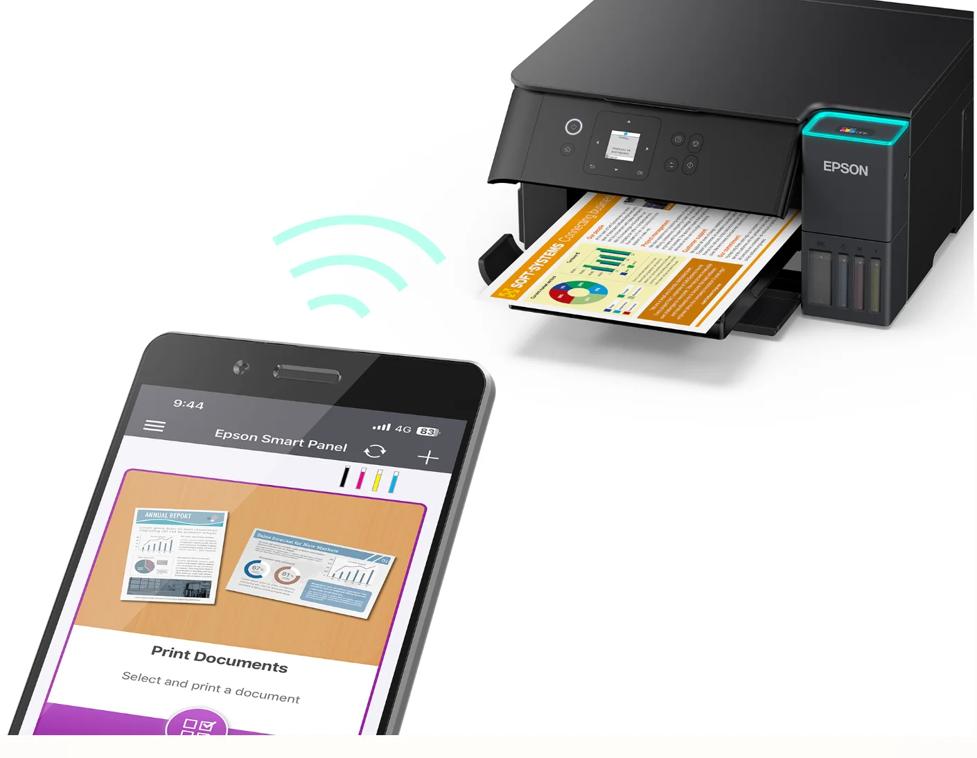 МФУ струйное Epson EcoTank L4360 (C11CL41412) A4 Duplex WiFi черный