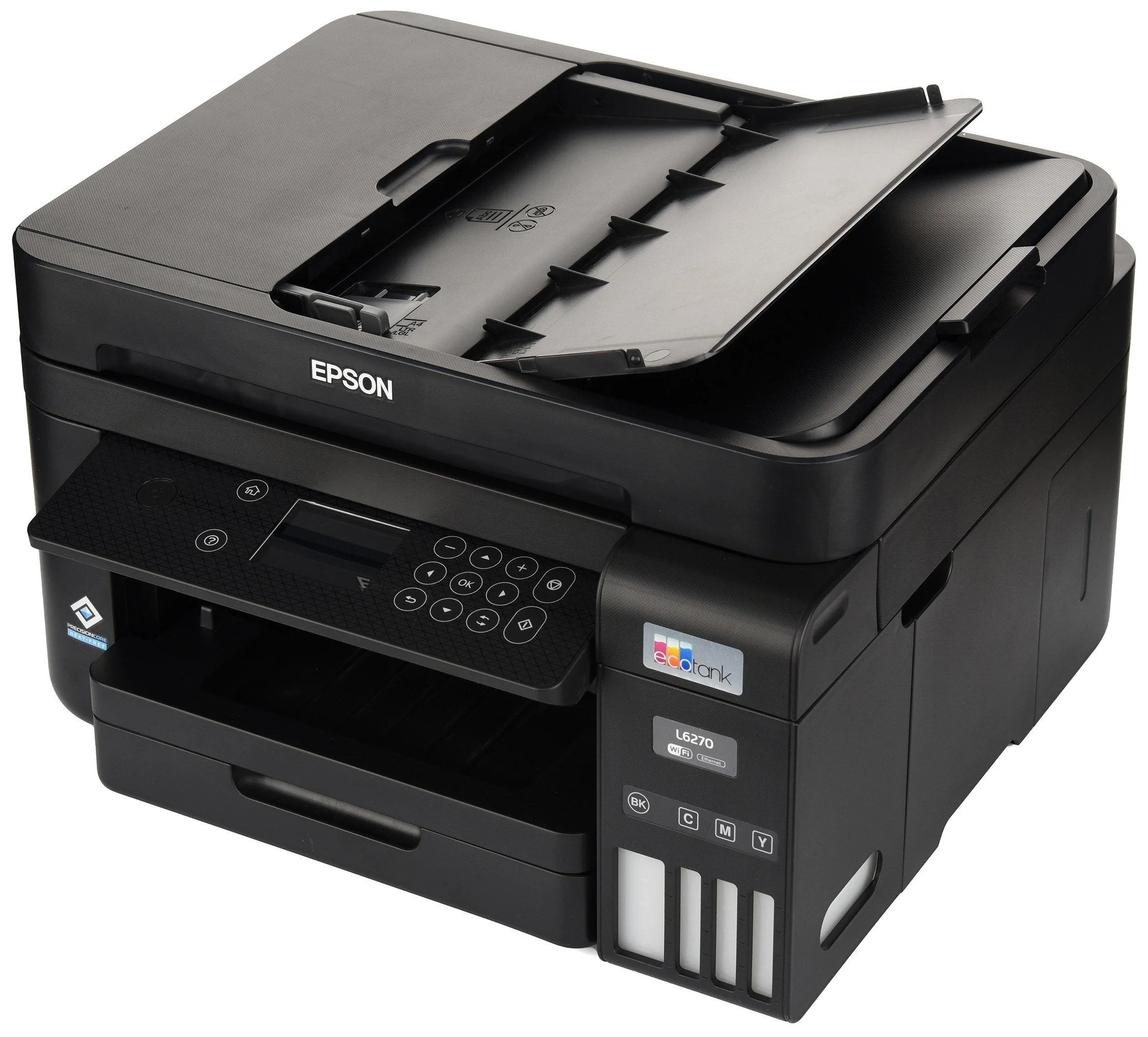 МФУ струйное Epson EcoTank L6270, A4, цветной, печ. до 33/15.5 стр/мин. (ч/б/цв.), 1200 x 4800 dpi (печ.), 1200x2400dpi (скан.), USB, RJ-45, Wi-Fi