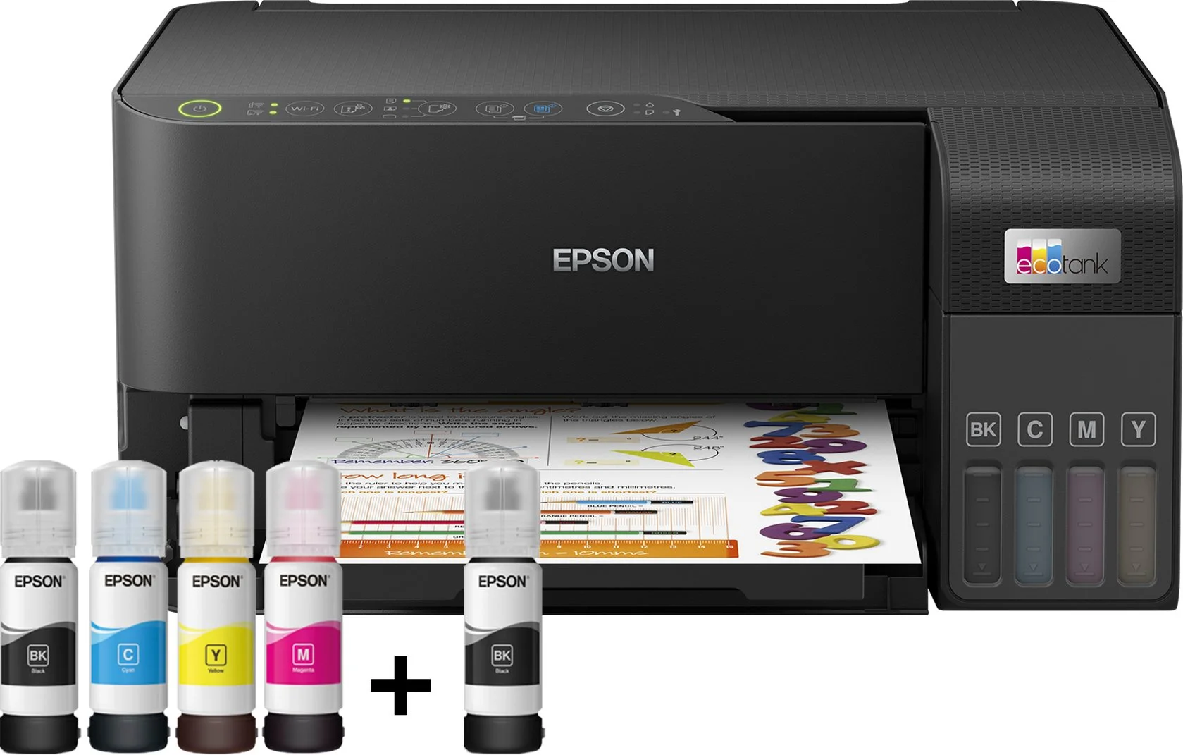 МФУ струйное Epson L3550 (C11CK59405), A4, цветной, печ. до 15 стр/мин. (ч/б) до 8 стр/мин. (цвет), скан. до 11 стр/мин. (ч/б) 28 стр/мин. (цвет), 480