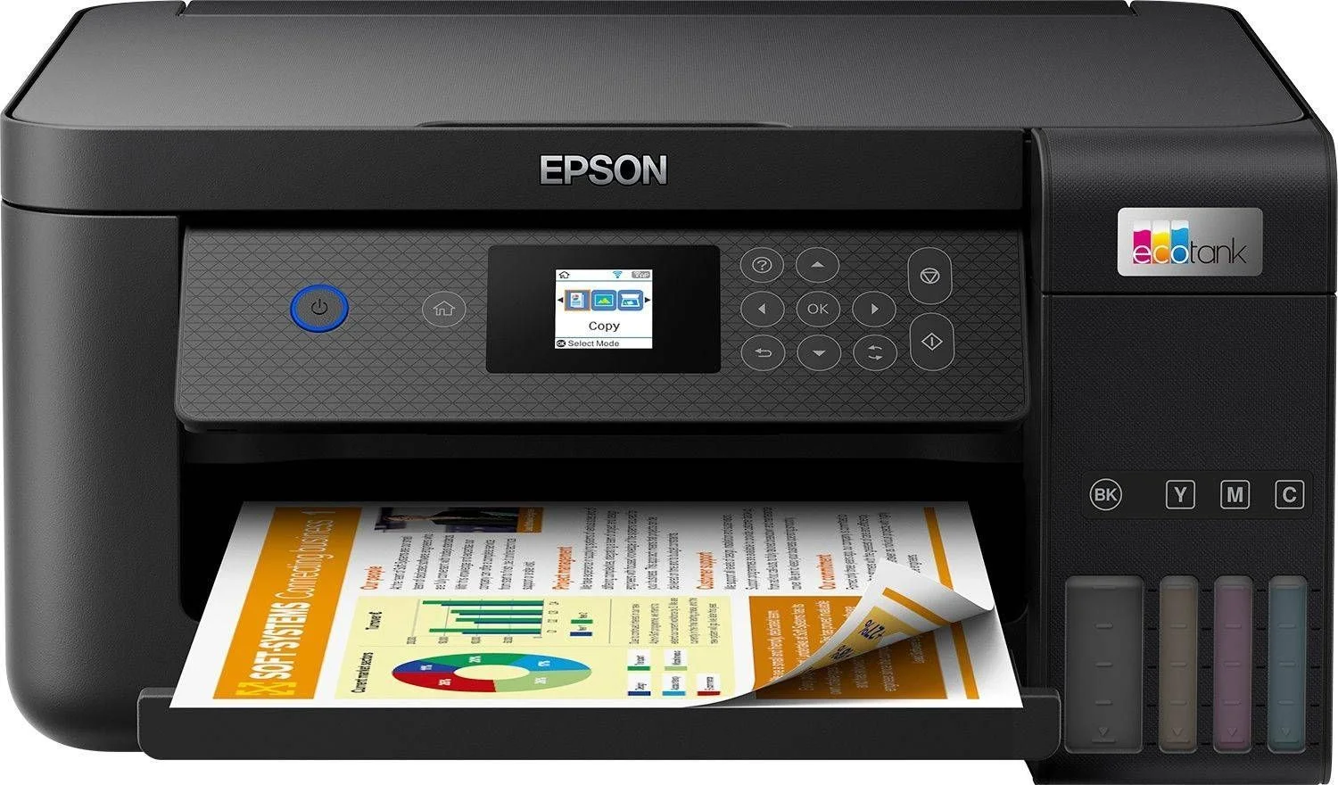 МФУ струйное EPSON L4260 (C11CJ63412), А4, цветное, печ. 33 стр/мин. (ч/б) 15 стр/мин. (цвет), 5760 х 1440 dpi (печать) 1200 х 2400 dpi (скан.), USB