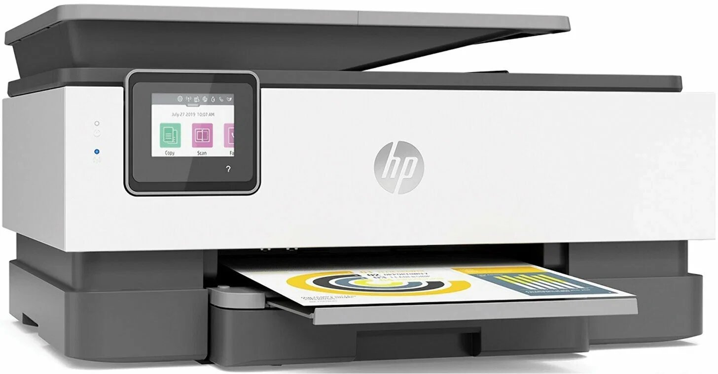 МФУ струйное HP OfficeJet 8023 (1KR64B), A4, цвтной, печ. до 20 стр/мин. (ч/б), до 10 стр/мин. (цвет), скан. до 8 стр/мин. (ч/б) 3.5 стр/мин. (цвет),