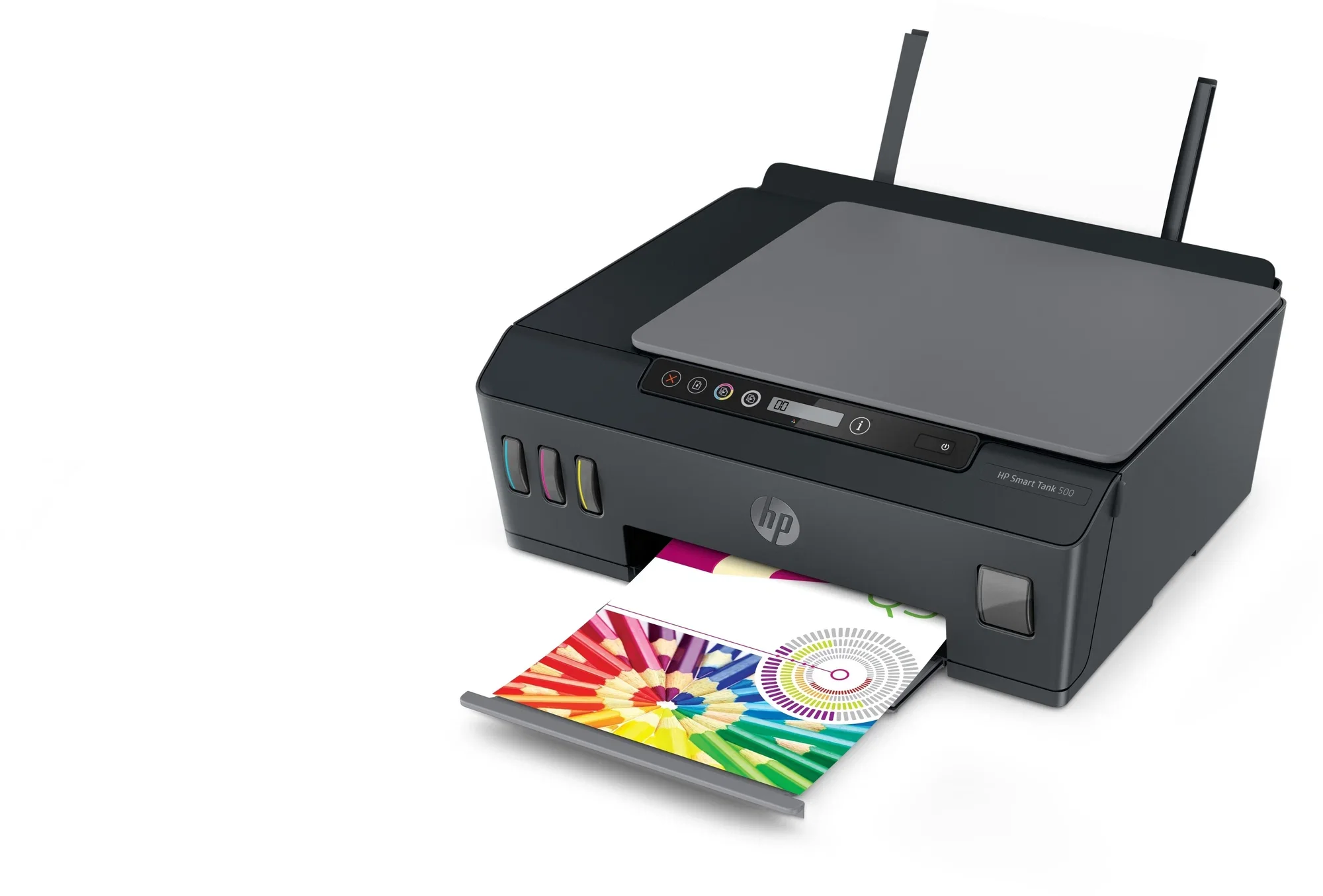 МФУ струйное HP Smart Tank 500 (4SR29A), A4, цветной, печ. до 22 стр/мин. (ч/б) до 16 стр/мин. (цвет), скан. до 8 стр/мин. (ч/б) 4 стр/мин. (цвет), 12