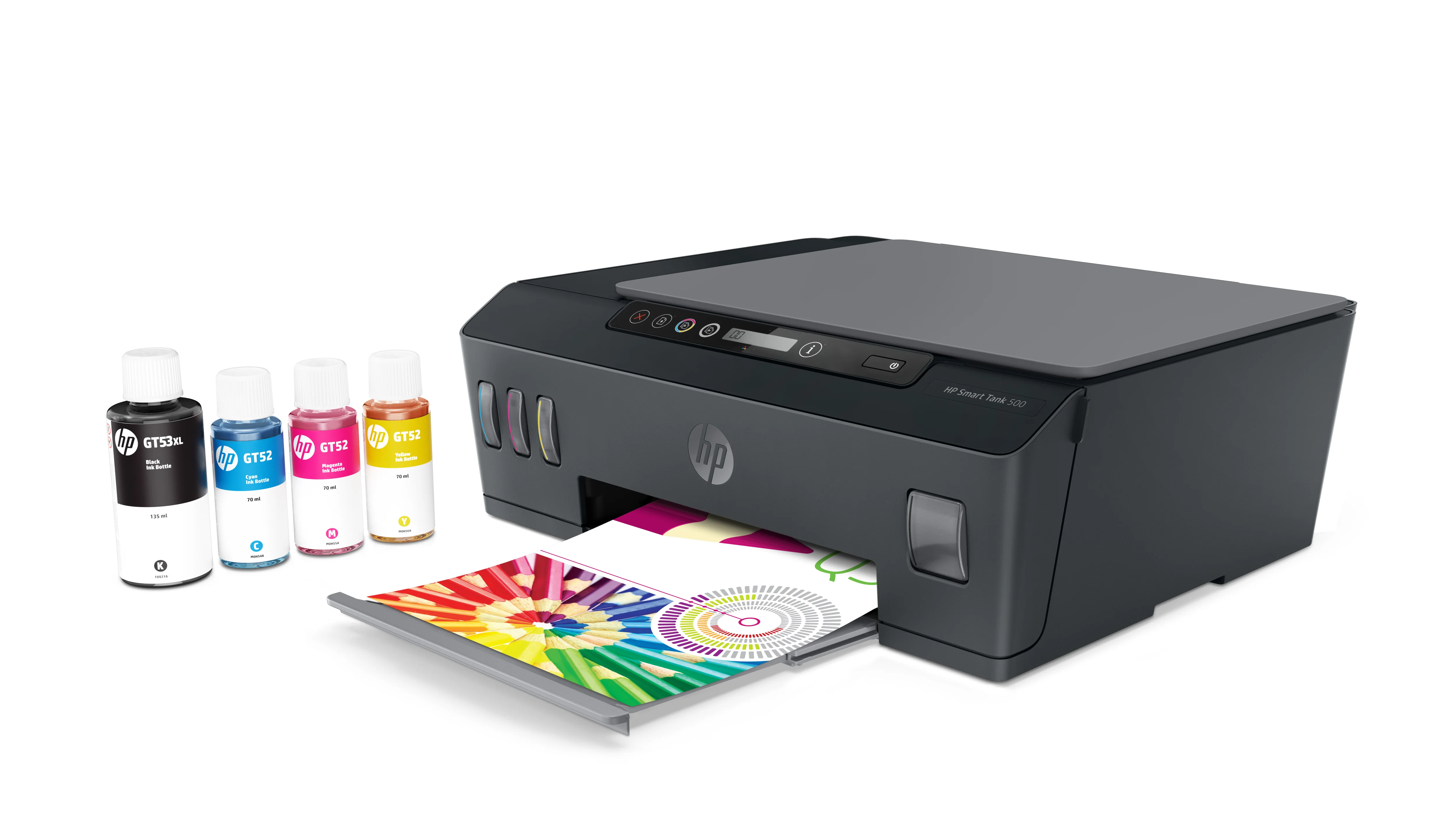 МФУ струйное HP Smart Tank 500 (4SR29A), A4, цветной, печ. до 22 стр/мин. (ч/б) до 16 стр/мин. (цвет), скан. до 8 стр/мин. (ч/б) 4 стр/мин. (цвет), 12