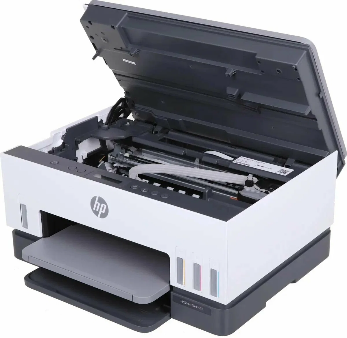 МФУ струйное HP Smart Tank 670, A4, цветной, печ. до 12 стр/мин., 4800x1200 dpi (печ.), 1200x1200 dpi (скан.), Bluetooth, USB Type-A, Wi-Fi
