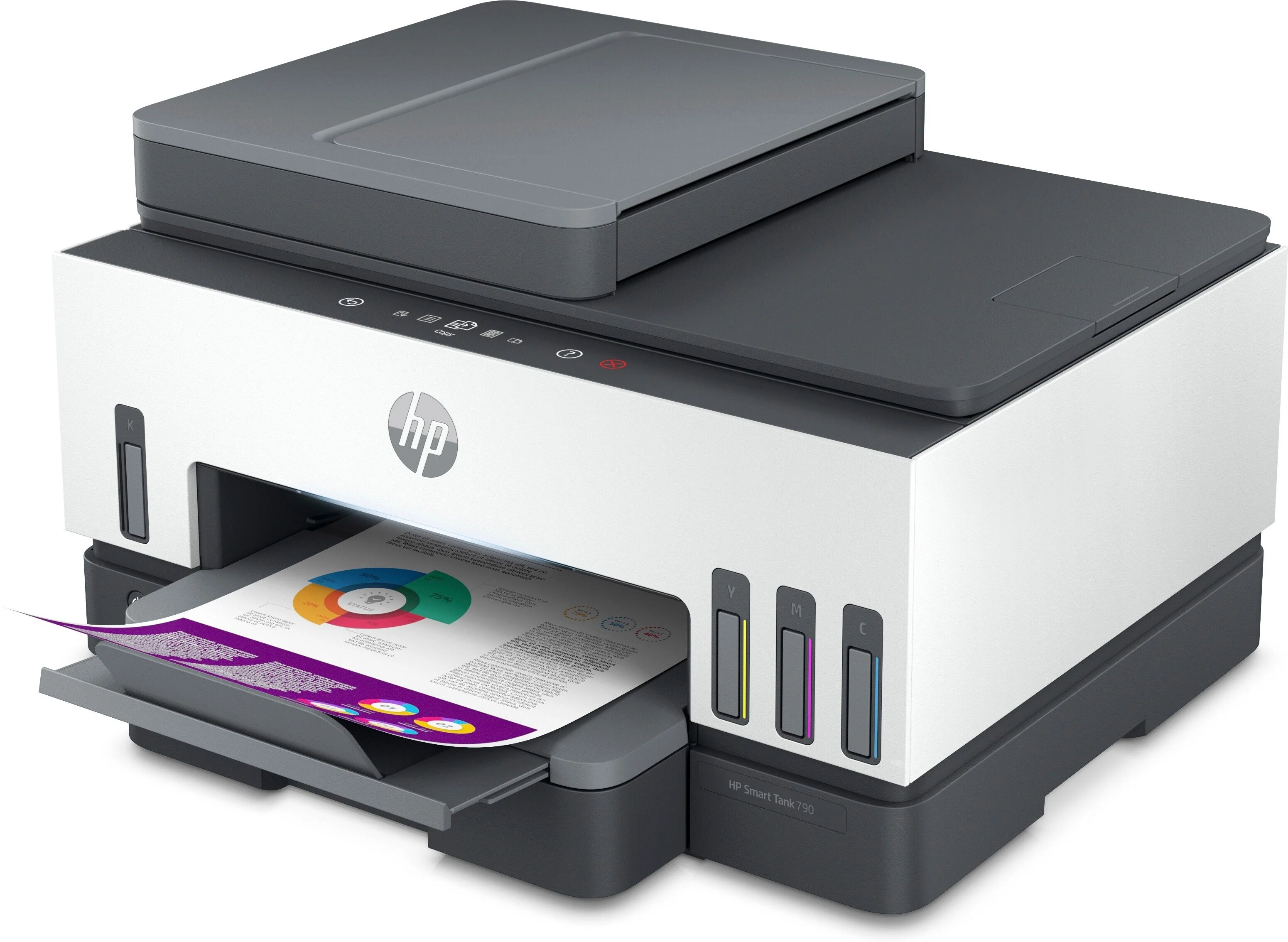 МФУ струйное HP Smart Tank 790 (4WF66A), A4, цветной, печ. до 15 стр/мин. (ч/б) до 9 стр/мин. (цвет), 1200 x 1200 dpi (ч/б печать, скан.) 1200 x 4800