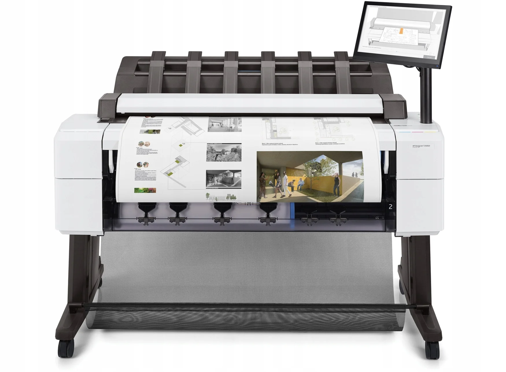 МФУ струйное широкоформатное HP DesignJet T2600PS 36-in MFP, (3XB78A#B19) принтер/сканер/копир