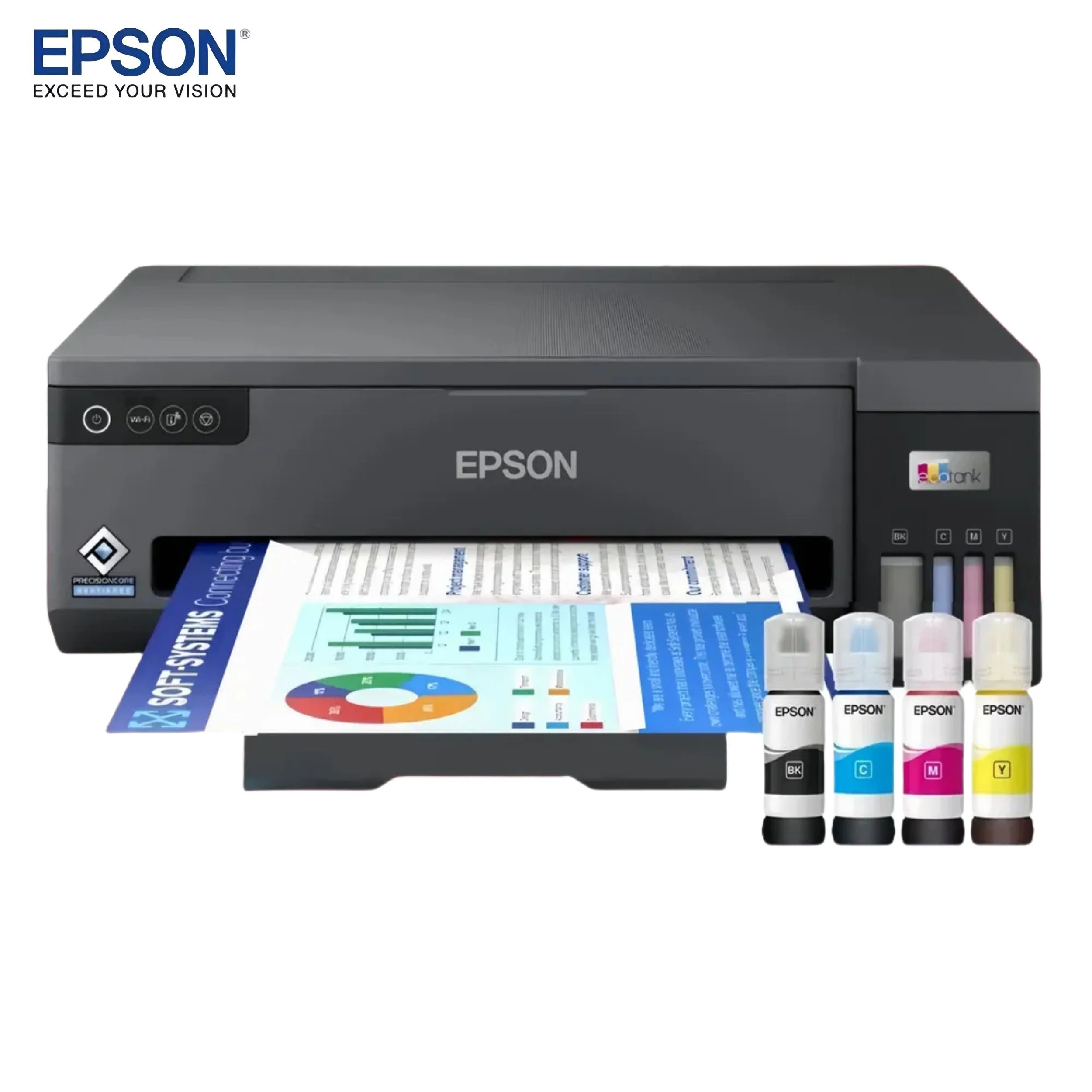 Принтер струйный Epson L11050 (C11CK39402/C11CK39403/C11CK39505/C11CK39503), A3, цветной, печ. до 30/20 стр/мин. (ч/б/цв.), 4800 x 1200 dpi, USB, Wi-F