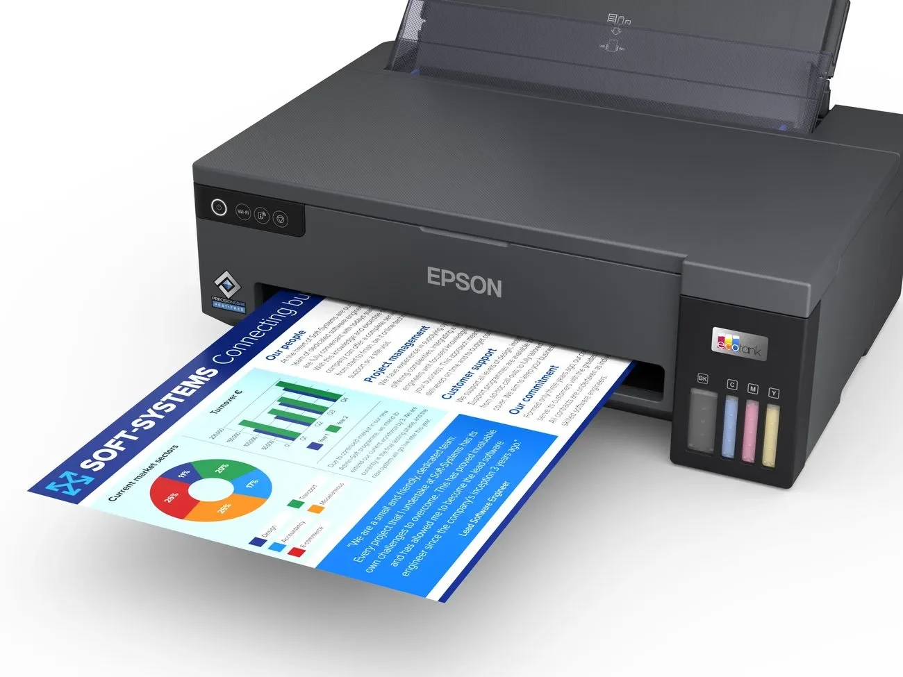 Принтер струйный Epson L11050 (C11CK39402/C11CK39403/C11CK39505/C11CK39503), A3, цветной, печ. до 30/20 стр/мин. (ч/б/цв.), 4800 x 1200 dpi, USB, Wi-F