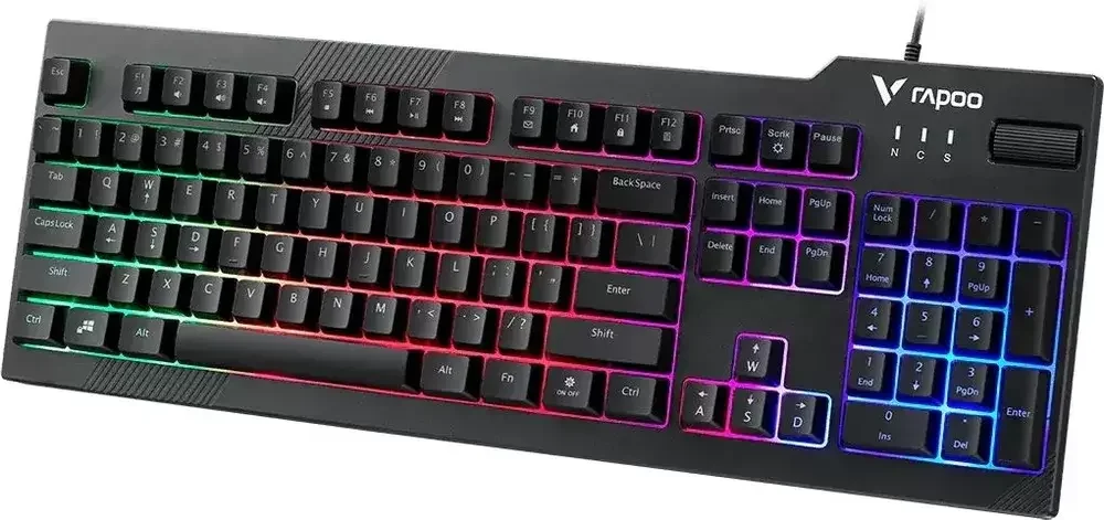 Игровая клавиатура проводная RAPOO V50S, цвет - черный