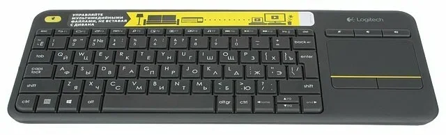 Клавиатура 920-007147 Logitech Keyboard K400 Wireless Touch Plus USB RTL