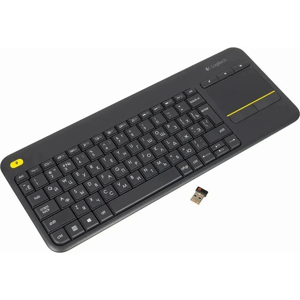 Клавиатура 920-007147 Logitech Keyboard K400 Wireless Touch Plus USB RTL