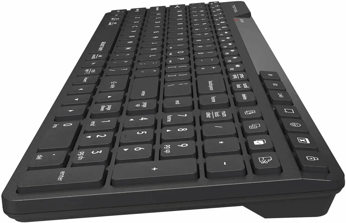 Клавиатура A4Tech FBK27C AS беспроводная, Bluetooth, радиоканал, чёрный