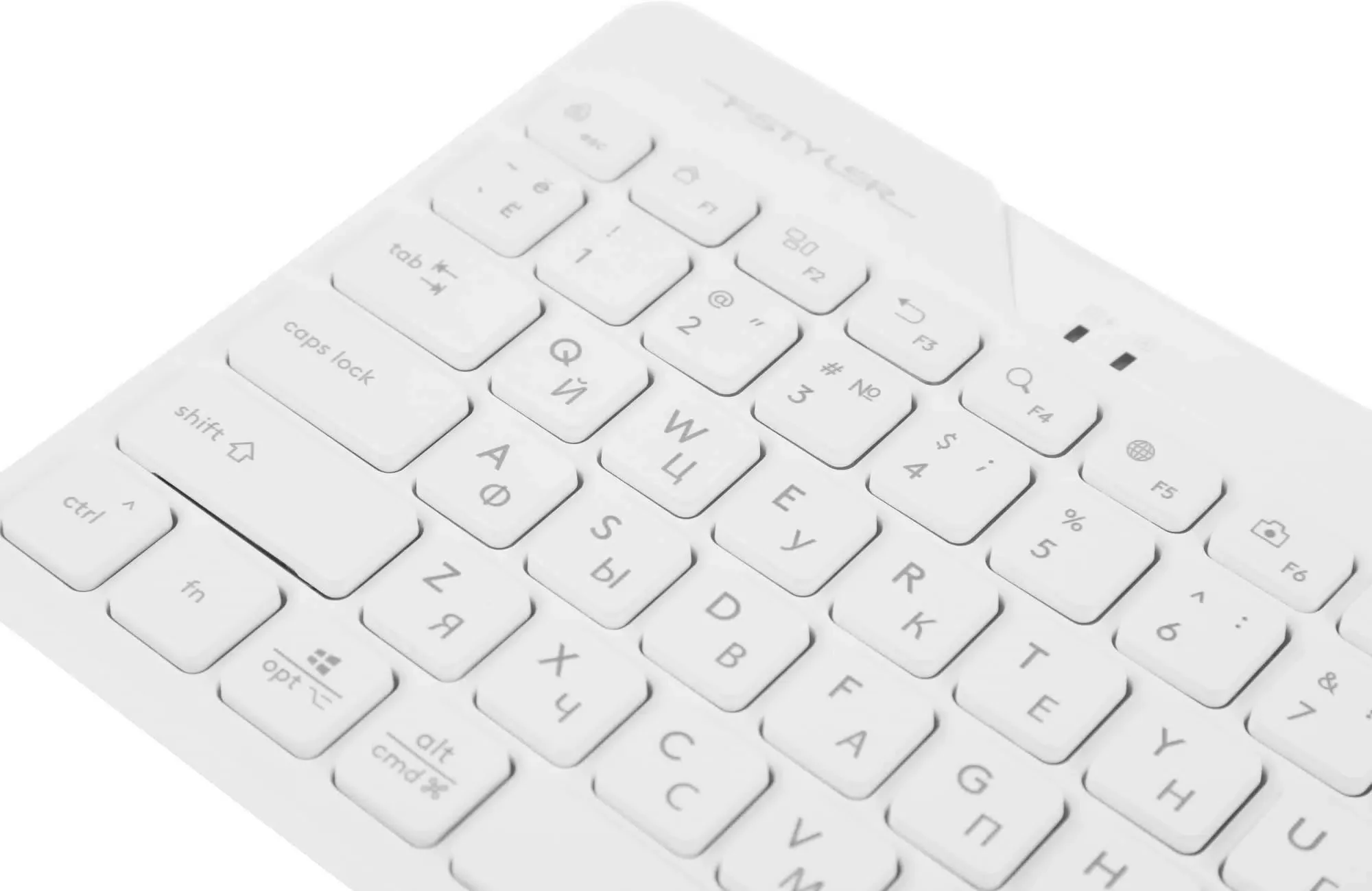 Клавиатура A4Tech Fstyler FBK27C AS белый USB беспроводная BT/Radio slim Multimedia (FBK27C AS)