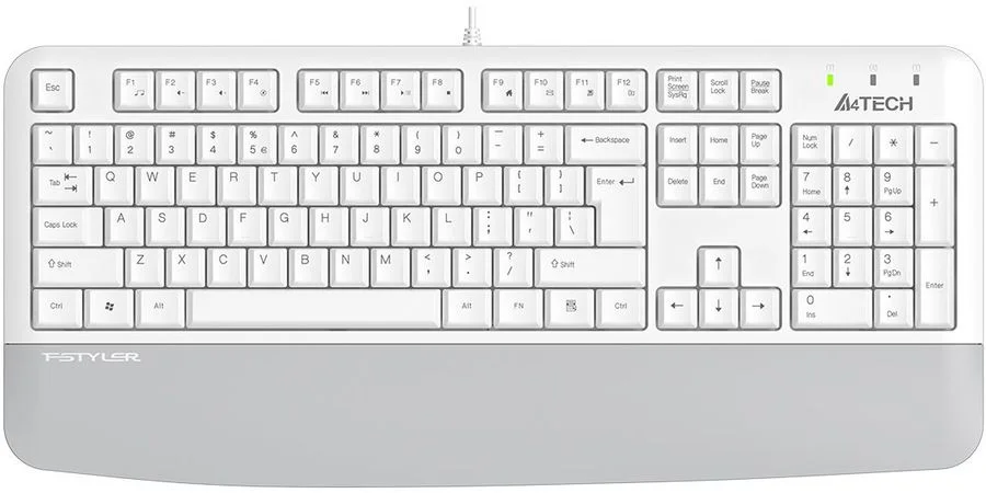 Клавиатура A4Tech Fstyler FK20 проводная, USB Type-A, белый