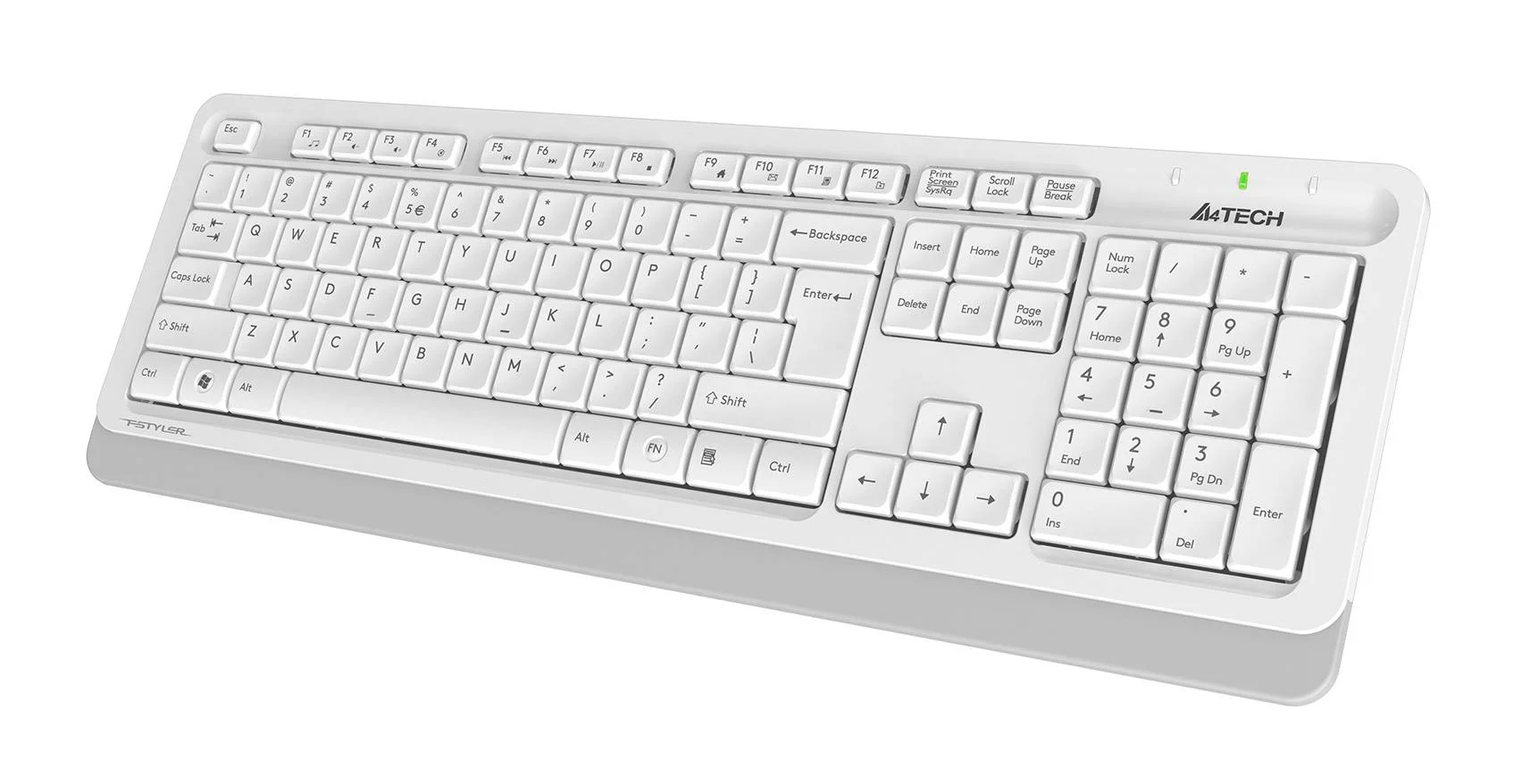 Клавиатура A4Tech Fstyler FK20 проводная, USB Type-A, белый