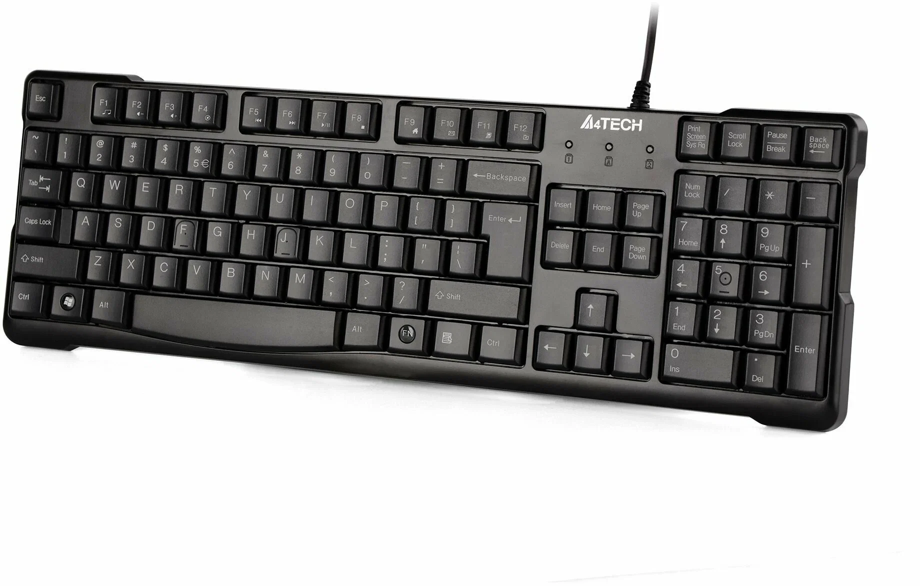 Клавиатура A4Tech KR-750 проводная, USB Type-A, чёрный